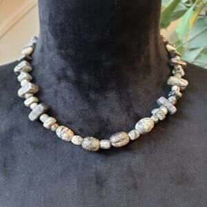 Womens Fashion Old Islamic Underground Beads Collar Necklace with Lobster Clasp